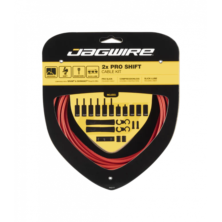 Jagwire Pro Shift Gravel Road MTB Cable Kit 2x - Image 4