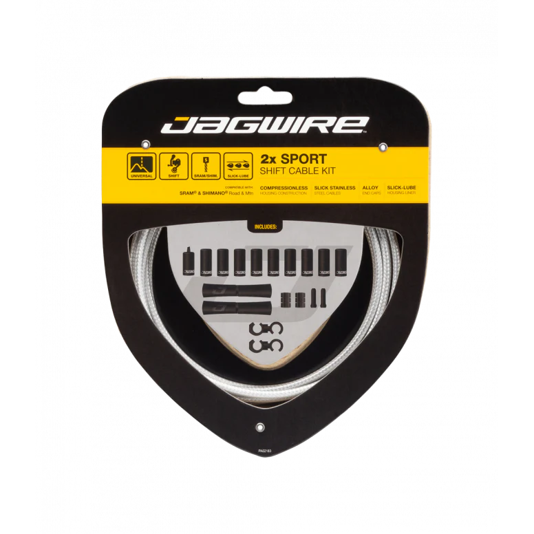 Jagwire Sport MTB Gravel Road Shift Cable Kit 2x - Image 3