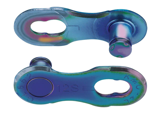 KMC 12NR Missing Link For 12 Speed Chain 2 Pack | Aurora Blue - Image 2