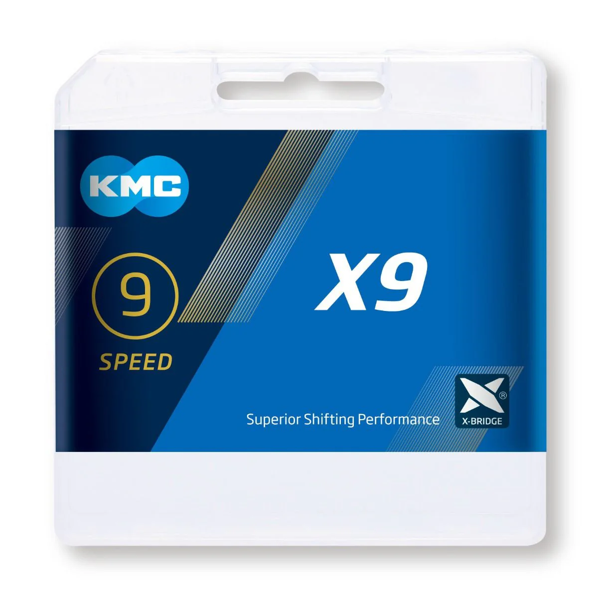 KMC X9 9 Speed Chain 114 Link Grey