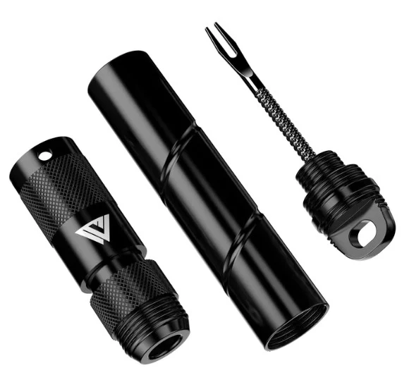 KOM Pro Tubeless Road MTB Tyre Repair Tool With C02 Inflator  & Valve Core Remover |  Black - Image 3
