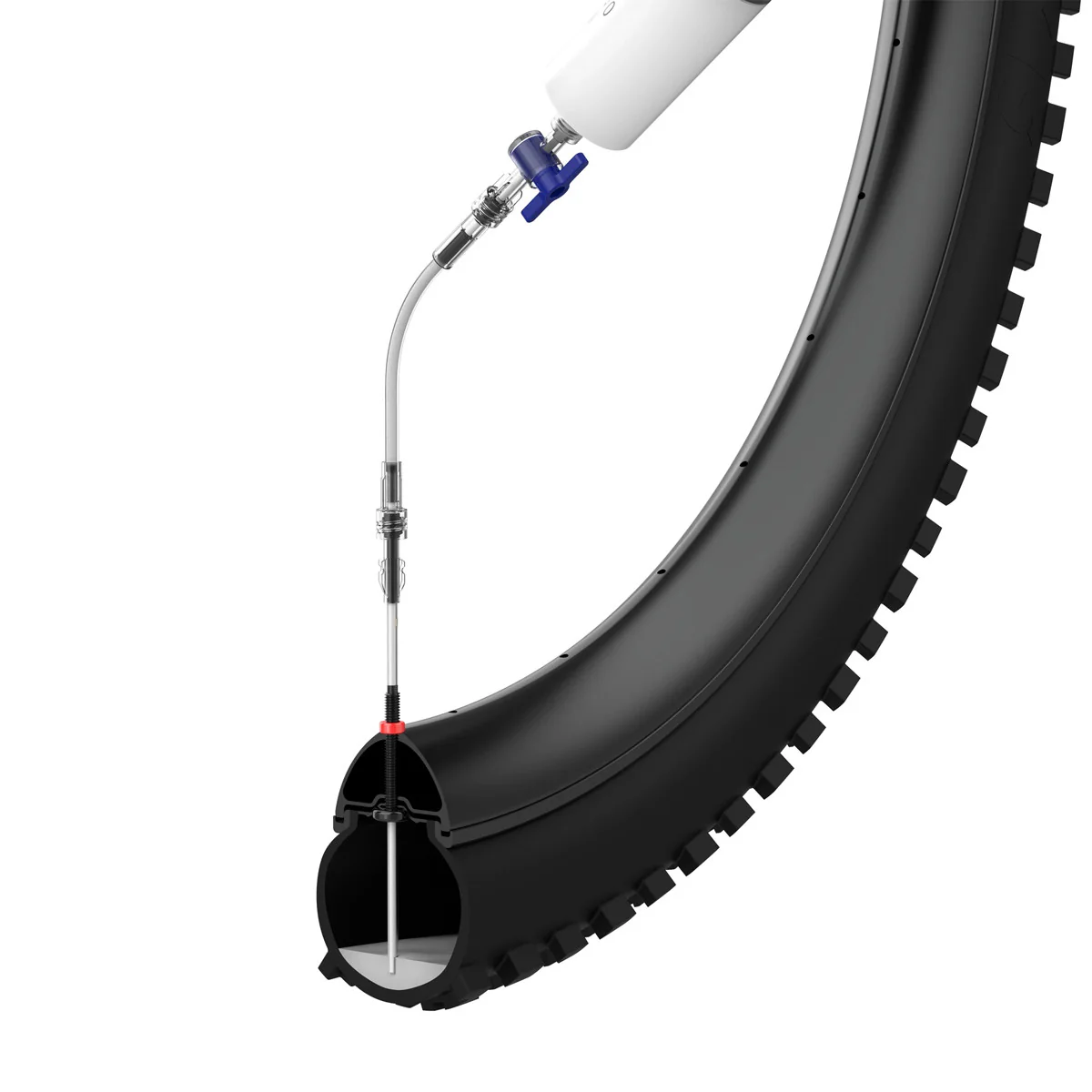 KOM Tubeless Tyre Sealant Injector With Valve Core - Image 3