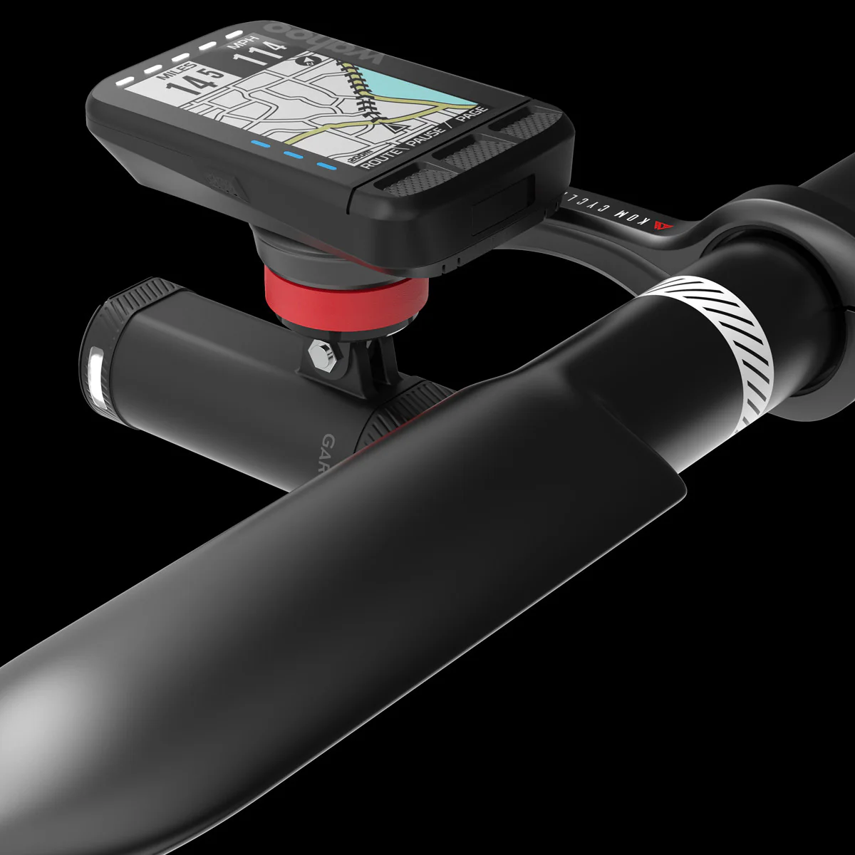 KOM Universal Garmin and Wahoo Mount Bundle in Black - Image 3