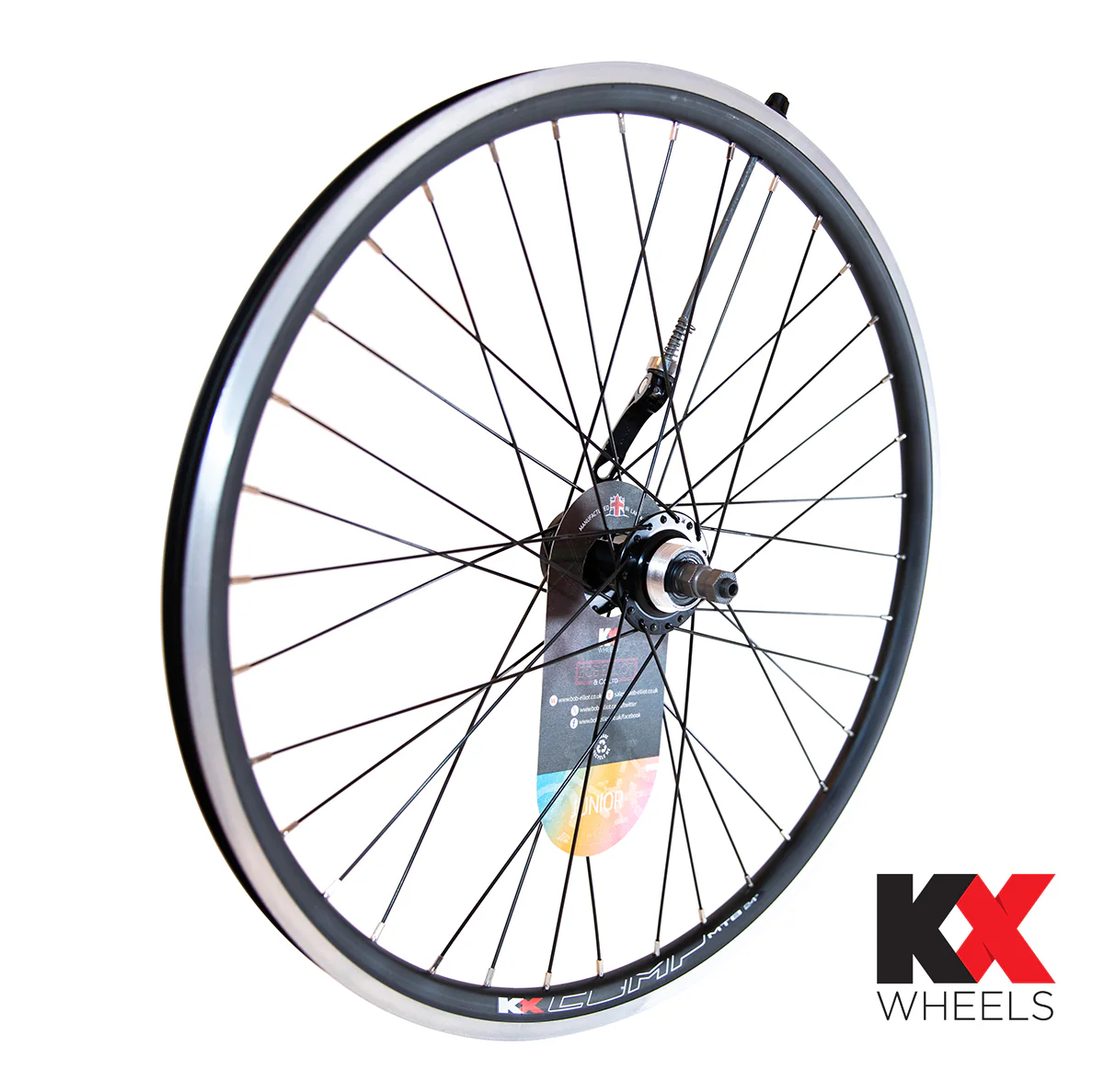 KX Junior 24" Doublewall Q/R Axle Wheel Disc / Rim Brake in Black - Image 5