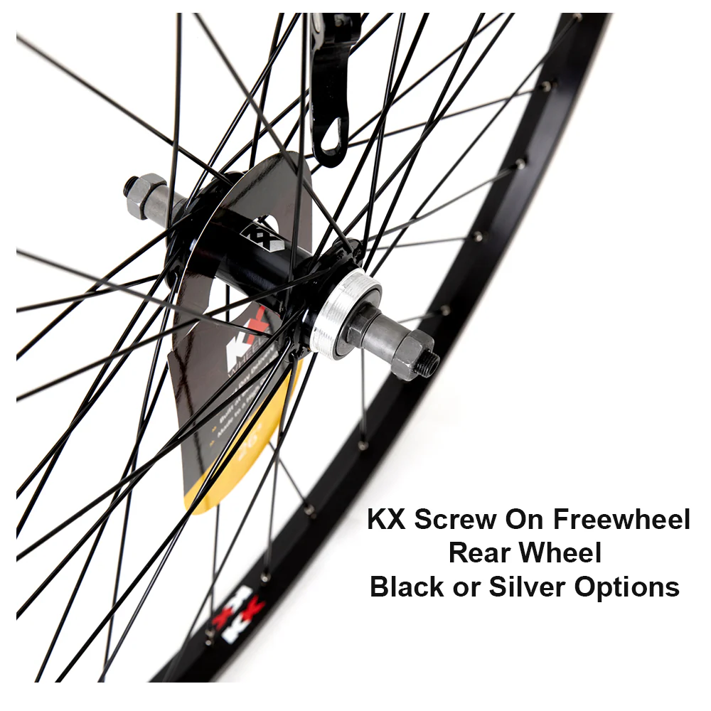 KX MTB 26" Singlewall Q/R Rim Brake Wheel Black Or Silver - Image 11