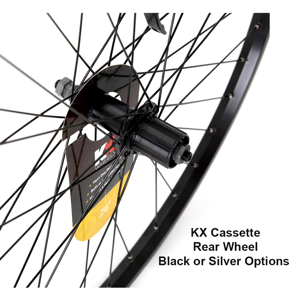 KX MTB 26" Singlewall Q/R Rim Brake Wheel Black Or Silver - Image 13