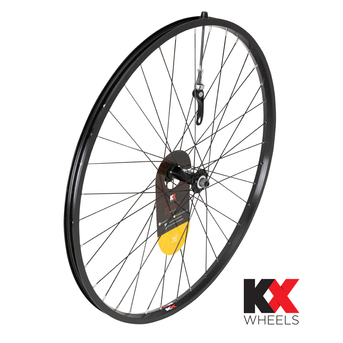 KX MTB 26" Singlewall Q/R Rim Brake Wheel Black Or Silver - Image 9