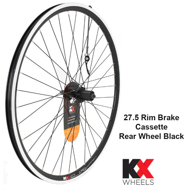 KX MTB 27.5" 650B Doublewall Q/R Rim Brake Wheel In Black - Image 3