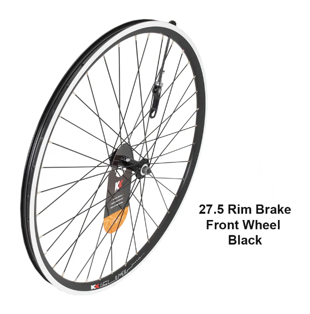 KX MTB 27.5" 650B Doublewall Q/R Rim Brake Wheel In Black - Image 4