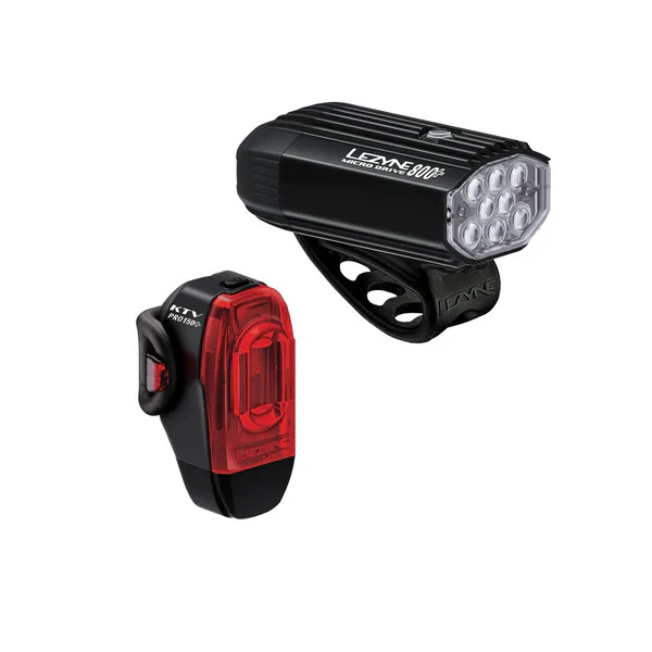 Lezyne Micro Drive 800+ Front & KTV Drive Pro+ Rear Waterproof Lightset RRP £85
