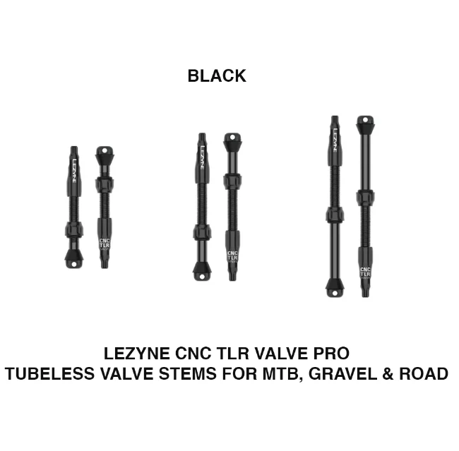 Lezyne CNC Tubeless Pro TLR Valves For Road, MTB , Gravel - Image 3