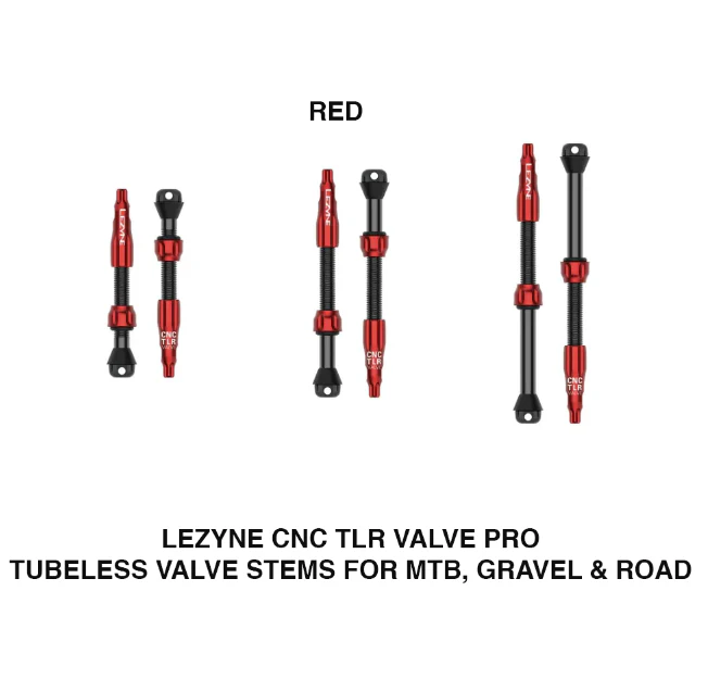 Lezyne CNC Tubeless Pro TLR Valves For Road, MTB , Gravel - Image 6