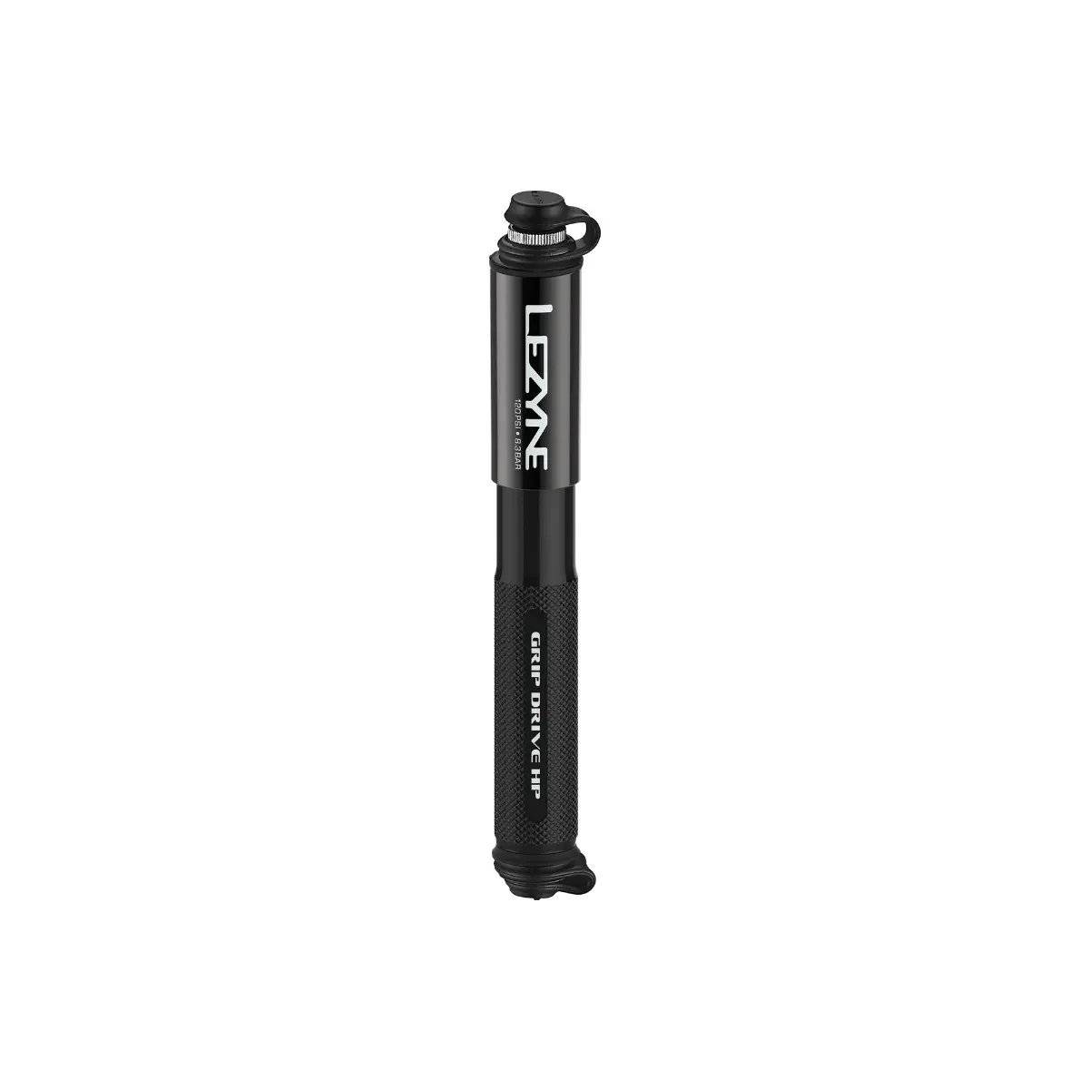 Lezyne Grip Drive High Pressure Dual Valve  Hand Pump In Black