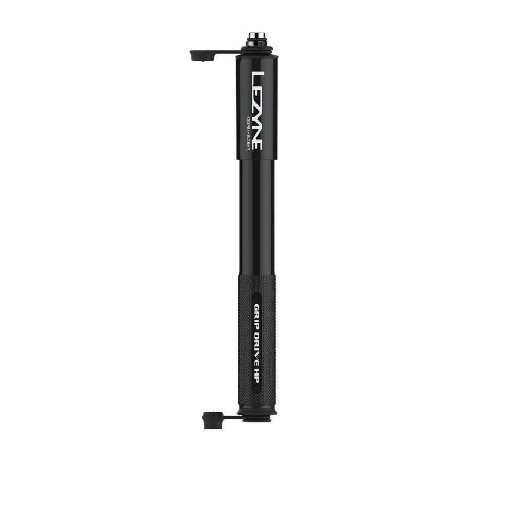Lezyne Grip Drive High Pressure Dual Valve  Hand Pump In Black - Image 4
