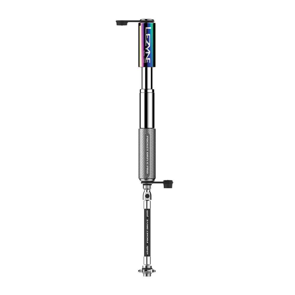 Lezyne Pocket Drive Pro Pump - Neo Metallic / Silver - Image 2