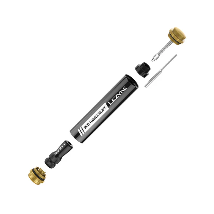 Lezyne Pro Tubeless Kit Includes Inserter Tool/ Plug Retention Tool /Stainless Steel Knife / Presta CO2 Inflator & Tyre Plugs - Image 6