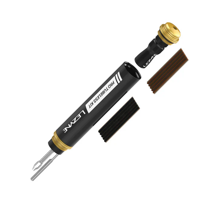 Lezyne Pro Tubeless Kit Includes Inserter Tool/ Plug Retention Tool /Stainless Steel Knife / Presta CO2 Inflator & Tyre Plugs - Image 7