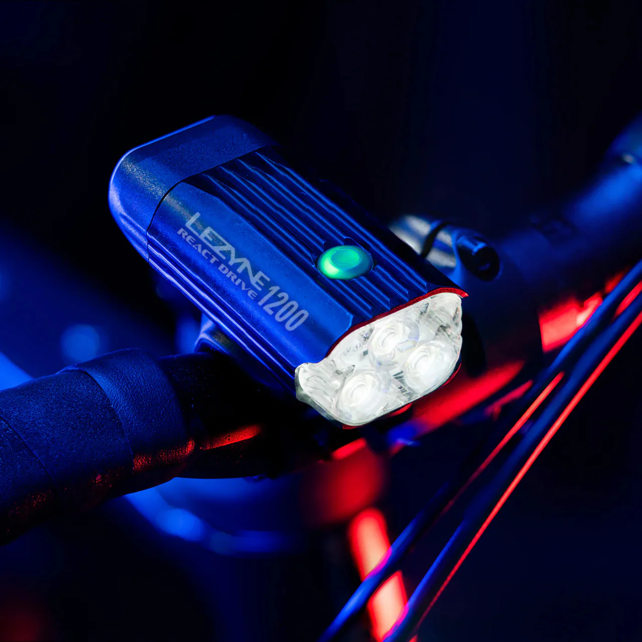 Lezyne React Drive LED Front Light Built In Rear-Facing Vehicle Alert Technology - Image 7
