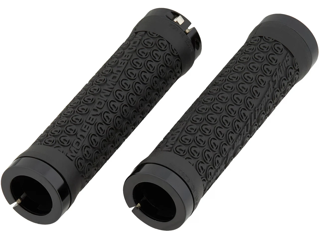 Lizard Skins Moab Dual-Clamp Lock-On BMX MTB Handlebar Grips In Black - Image 3