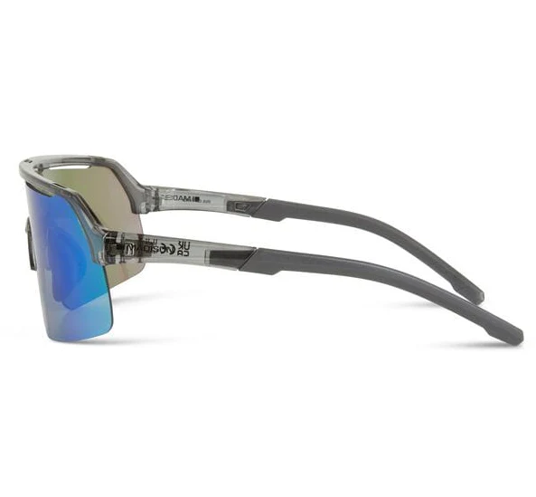 Madison Crypto Air Cycling Sunglasses | Crystal Smoke Frame / Green Mirror Lens - Image 2