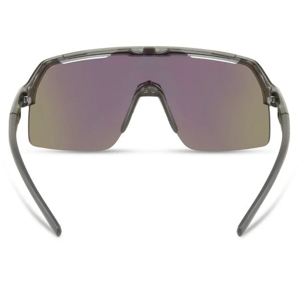 Madison Crypto Air Cycling Sunglasses | Crystal Smoke Frame / Green Mirror Lens - Image 3