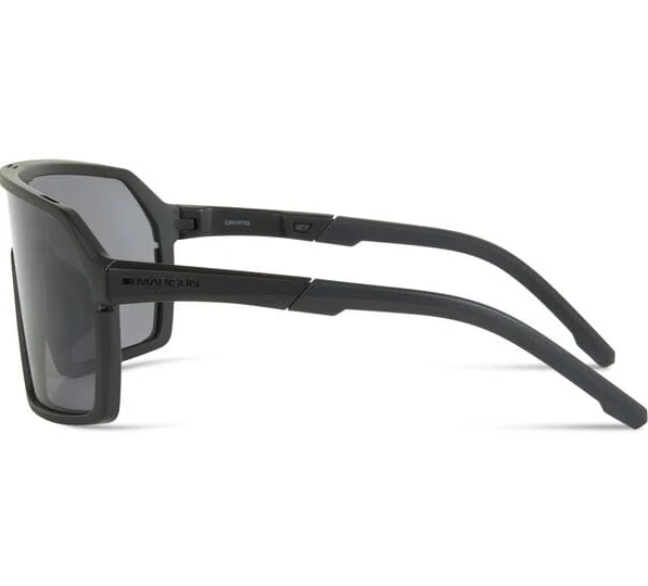 Madison Crypto Cycling Sunglasses | Matt Black Frame  / Black Mirror Lens - Image 2