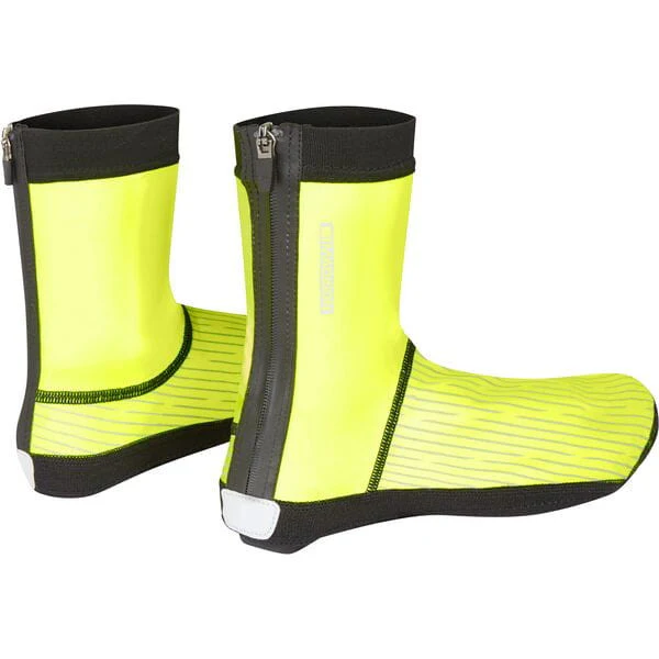 Madison Stellar Shoe Cover Open Sole Overshoes Black / Hi-Viz Yellow - Image 2