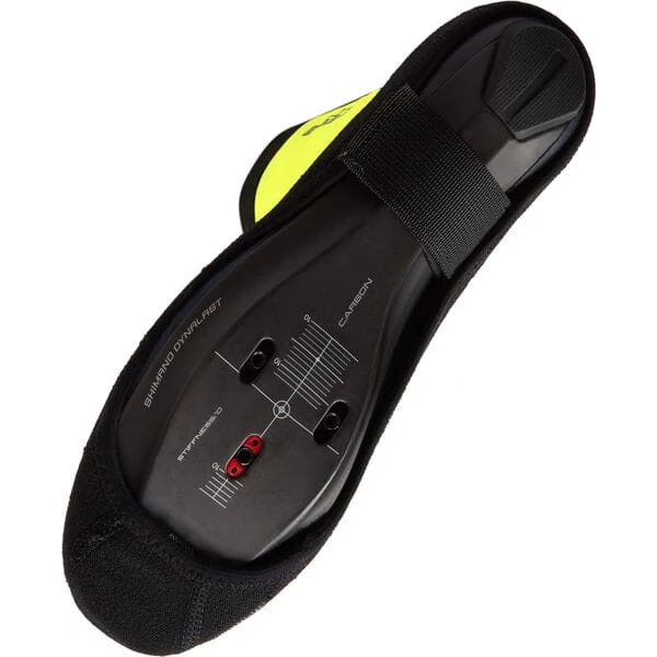 Madison Stellar Shoe Cover Open Sole Overshoes Black / Hi-Viz Yellow - Image 3