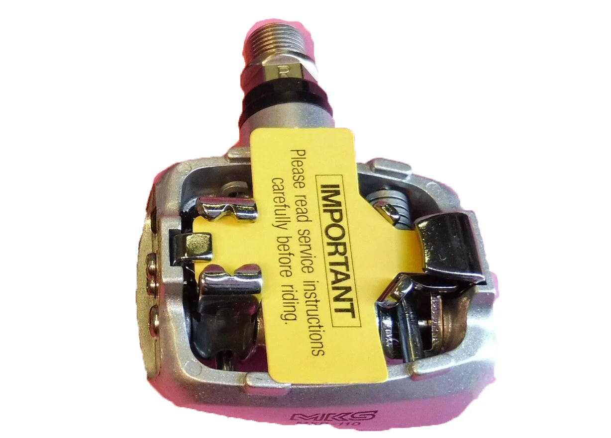 MKS MXP-110 Cube MTB Clipless Pedals In Silver - Image 3