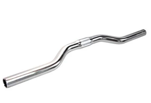 Nitto B201AA Riser Handlebars | 25.4mm Clamp | 500mm Width | Silver - Image 2