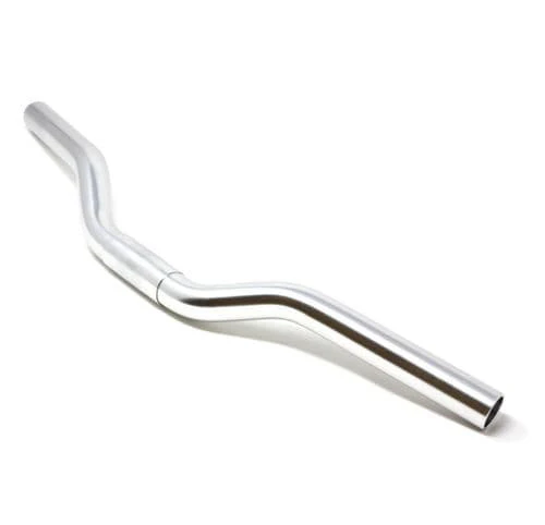 Nitto B260AA Riser Urban Bicycle Handlebars | 25.4mm Clamp | 480mm Width | Silver - Image 2