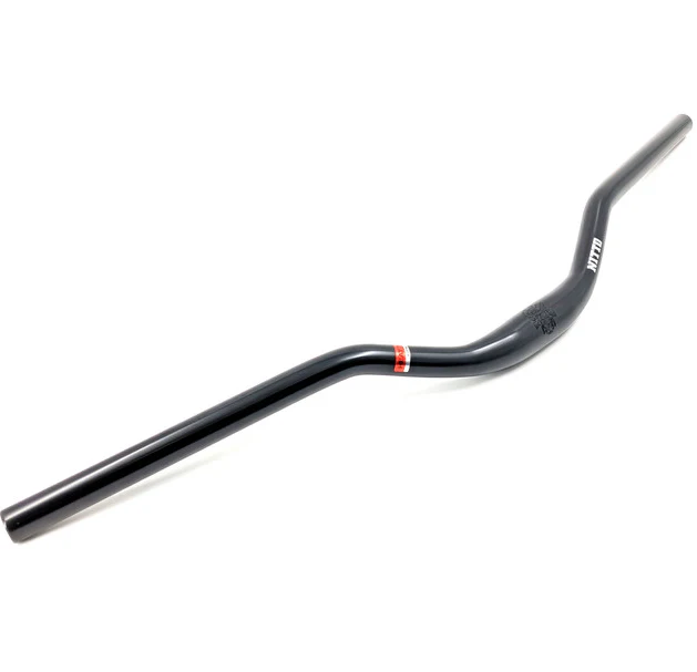 Nitto B801AA SSB 31.8mm Clamp | 730mm Wide Riser Handlebars in Black - Image 2