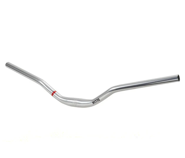 Nitto B801AA SSB 31.8mm Clamp | 730mm Wide Riser Handlebars in Silver - Image 3