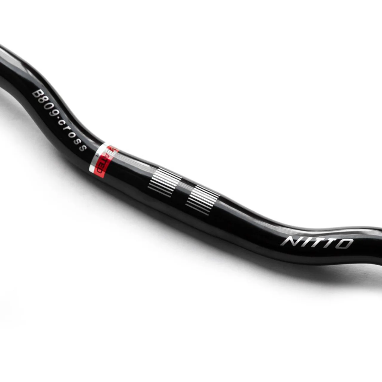 Nitto B809AA Riser Handlebars | 25.4mm Clamp | 635mm Width | Black - Image 2