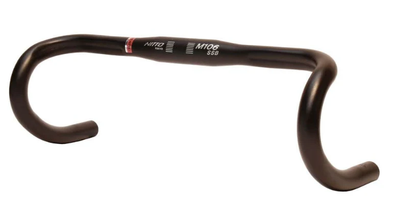 Nitto M106SSB Road Drop Compact Handlebars | 31.8mm Clamp | Black
