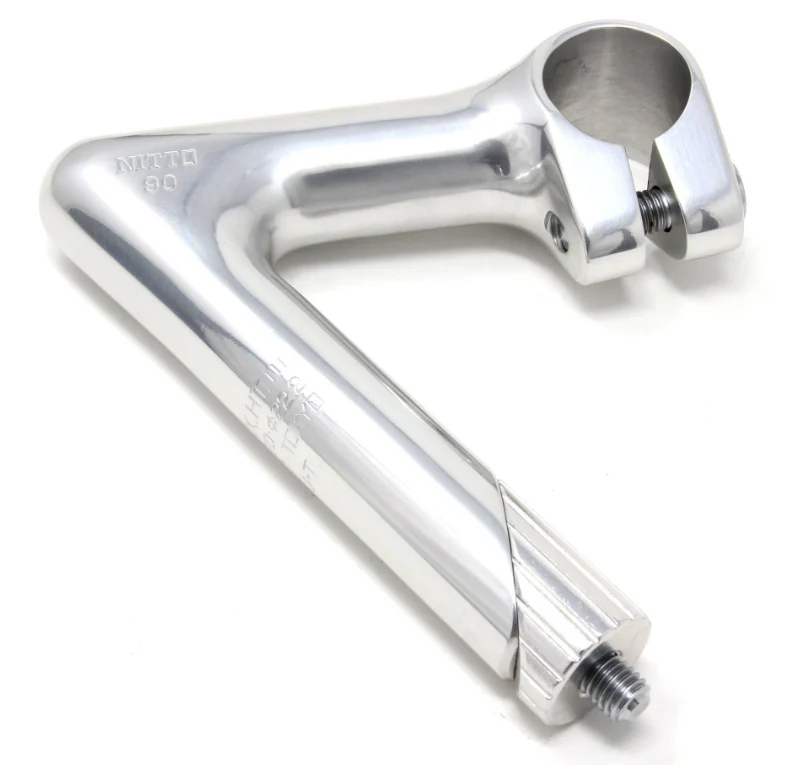 Nitto NJ PRO AA Quill Stem | 25.4mm Clamp | Silver | All Sizes - Image 4