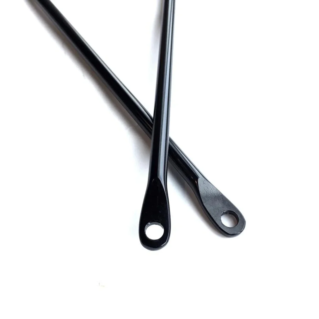 Nitto Pair of Alloy Rack Stay's | 7mm Diameter |  420mm Length | Black - Image 2