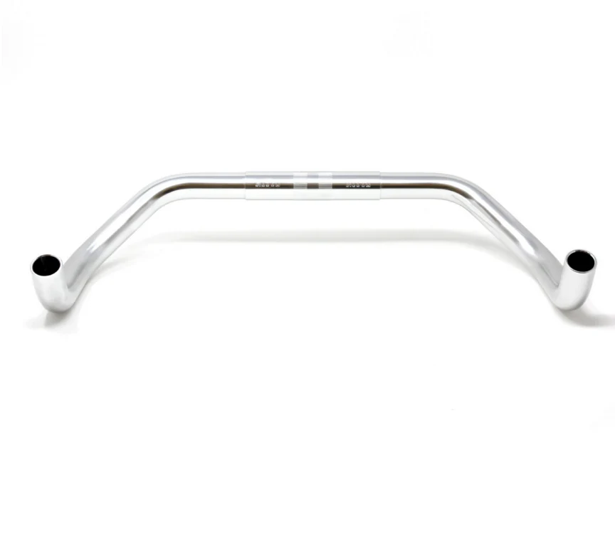 Nitto RB-019 Curved Bullhorn Handlebars | 26mm Clamp | Silver - Image 2