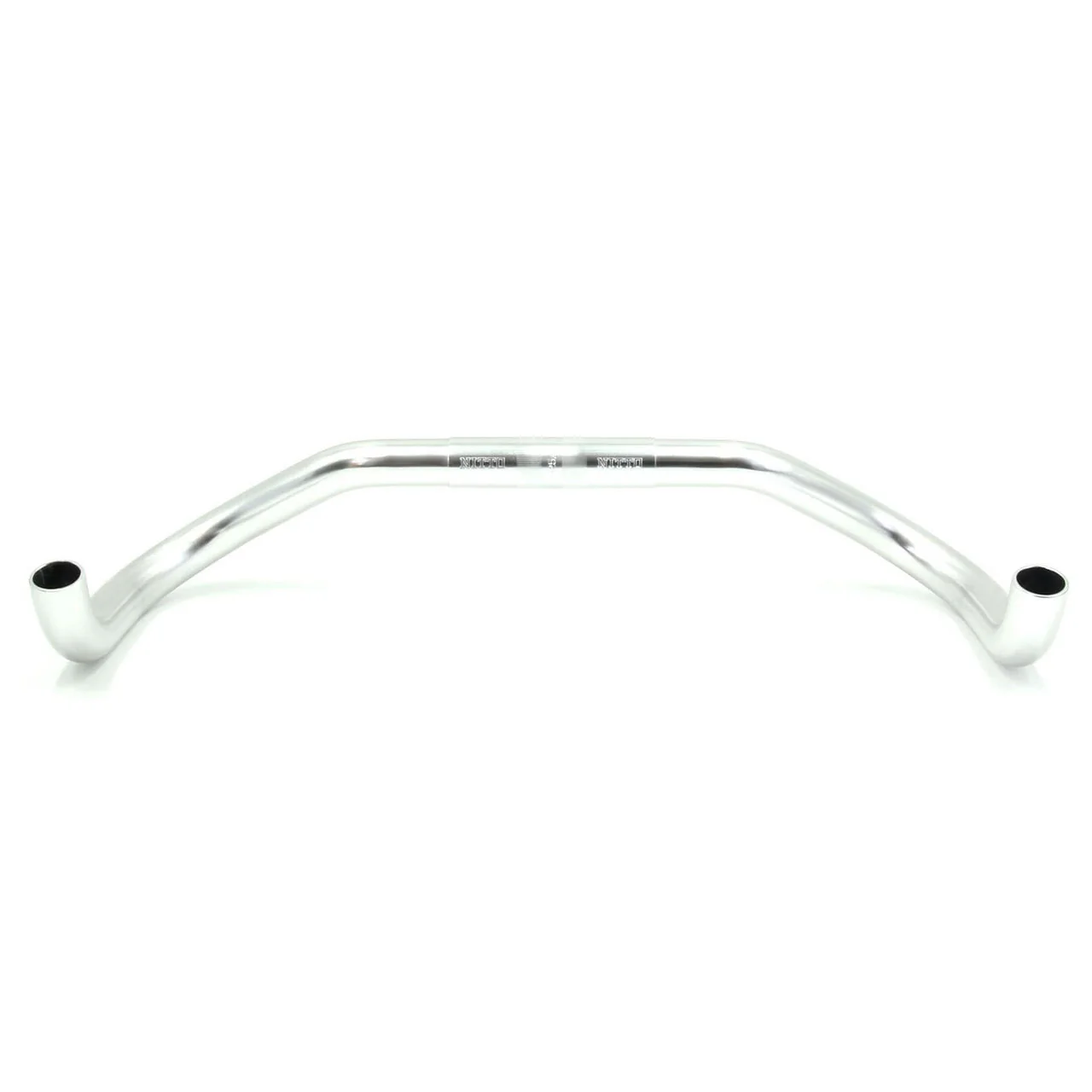 Nitto RB-030 Curved Bullhorn Handlebars | 25.4mm Clamp | Silver - Image 2