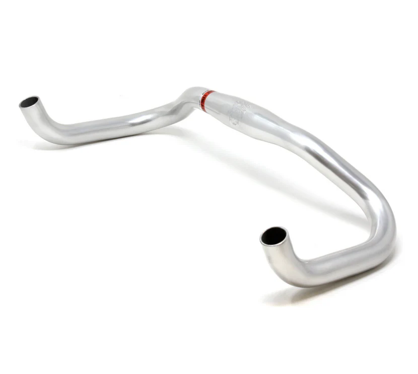 Nitto RB-030SSB Curved Oversize Bullhorn Handlebars | 31.8mm Clamp | Silver