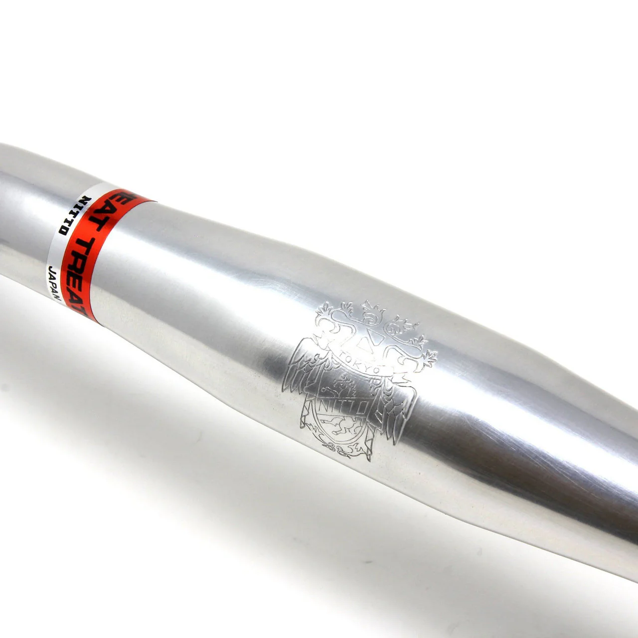 Nitto RB-030SSB Curved Oversize Bullhorn Handlebars | 31.8mm Clamp | Silver - Image 5