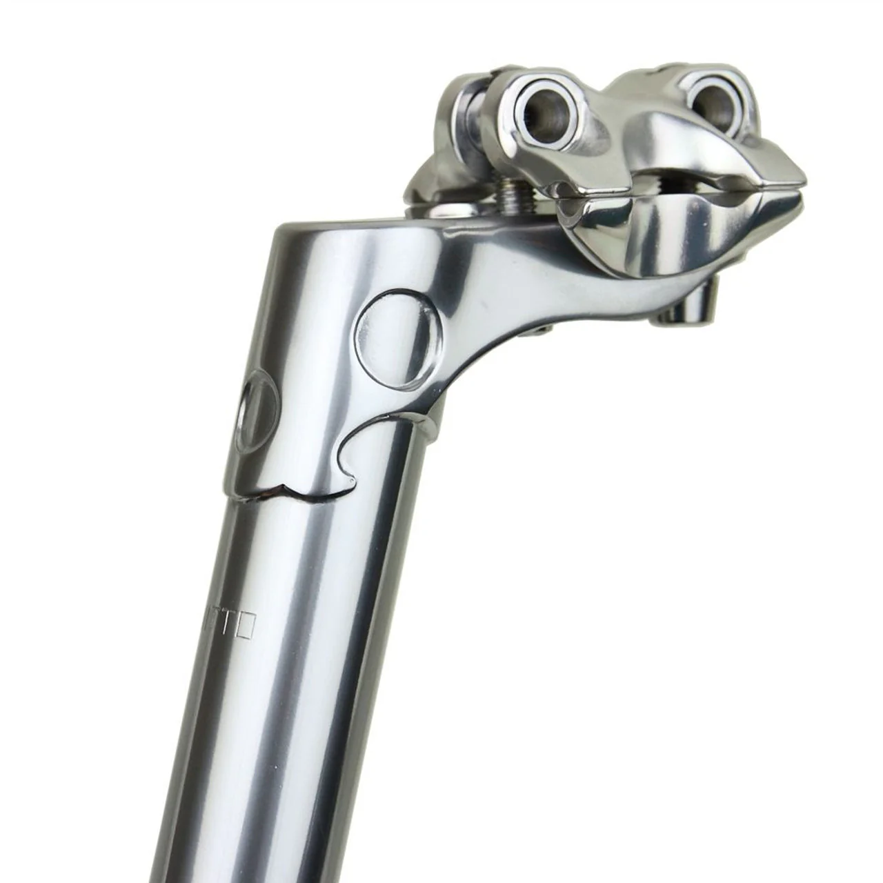 Nitto S84 Lugged Long Layback Seatpost In Silver | 27.2mm | 300mm | Cr.Mo - Image 2