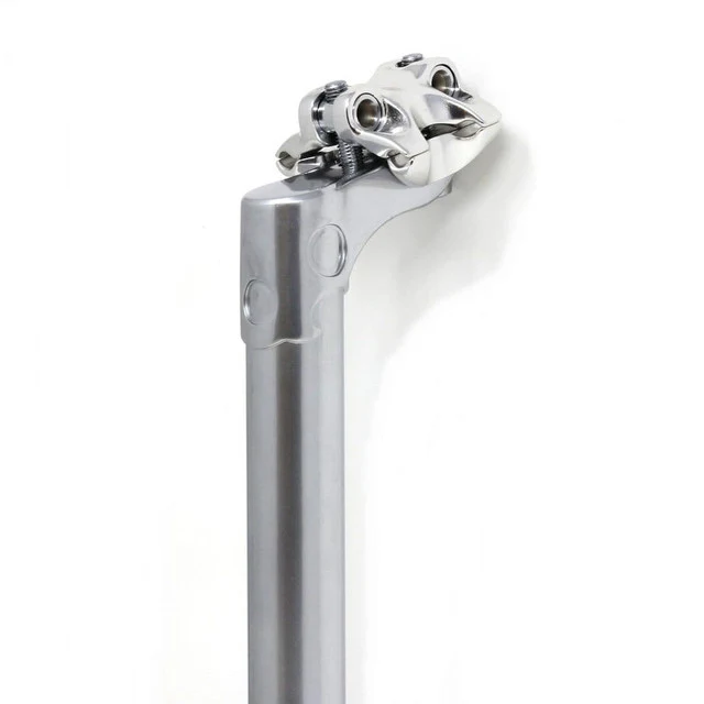 Nitto S84 Lugged Long Layback Seatpost In Silver | 27.2mm | 300mm | Cr.Mo - Image 3