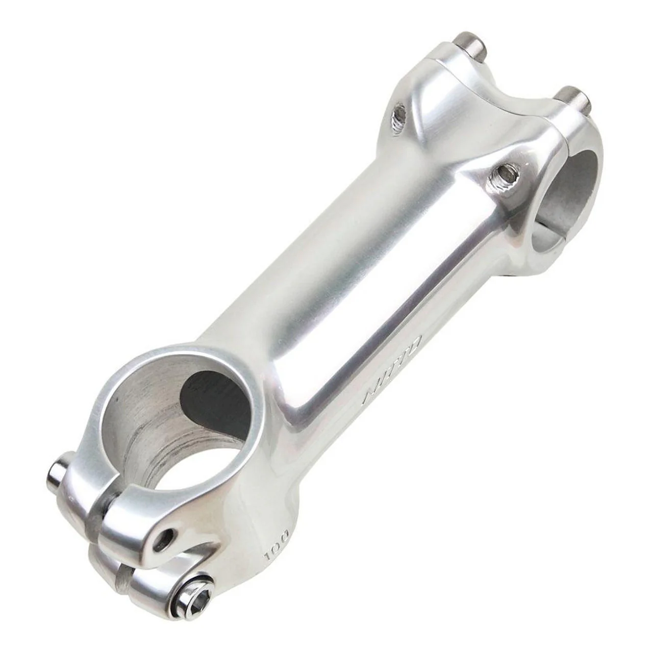 Nitto UI81EX A-Head 26mm Clamp Stamped Bicycle Stem In Silver - Image 4