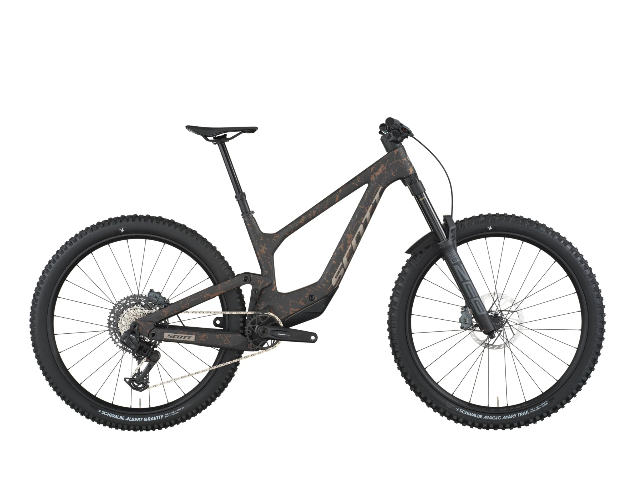 Ransom 910 Full Suspension Mountain Bike In Carbon Black Crackle Bronze