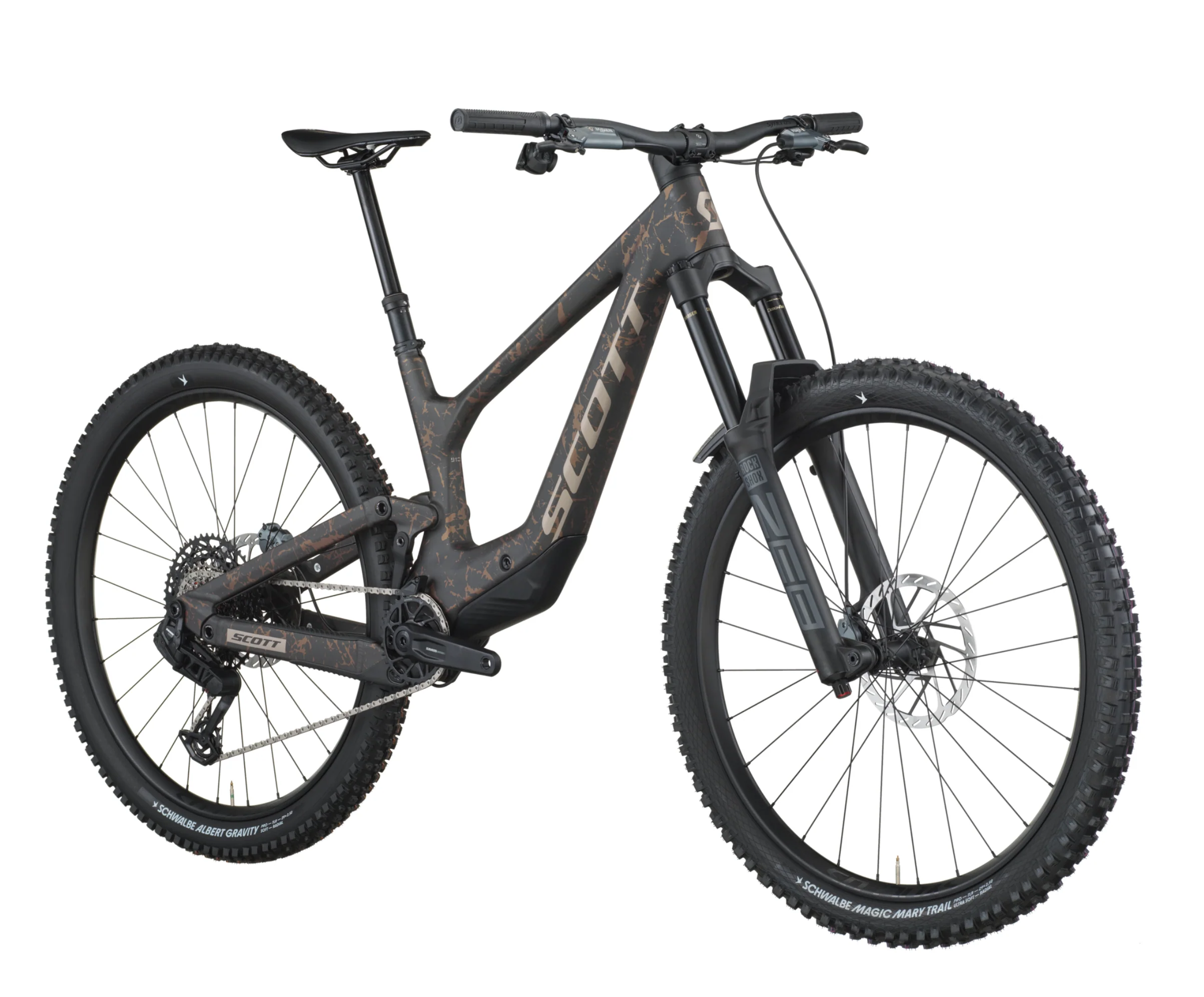 Ransom 910 Full Suspension Mountain Bike In Carbon Black Crackle Bronze - Image 2