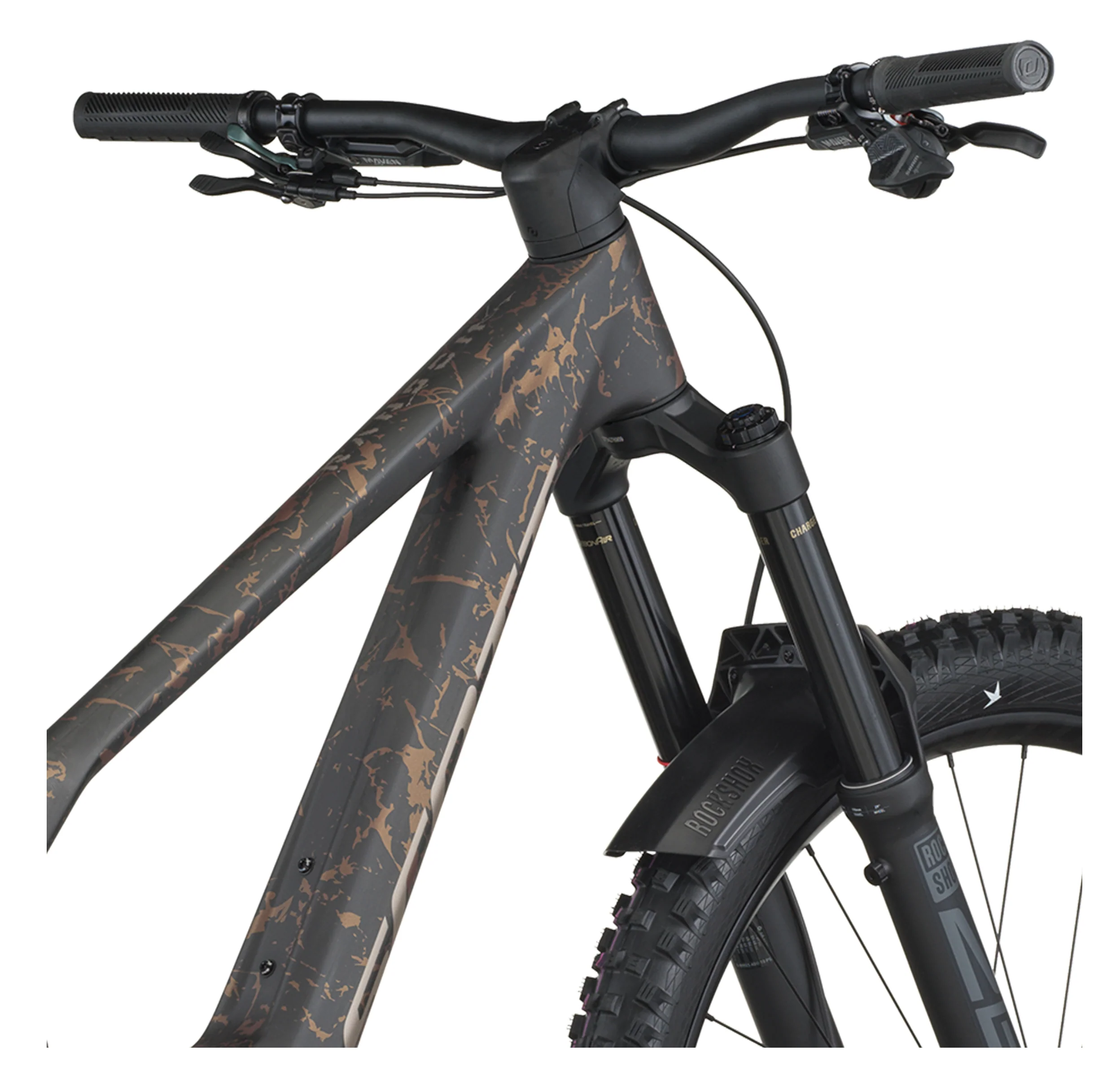 Ransom 910 Full Suspension Mountain Bike In Carbon Black Crackle Bronze - Image 5