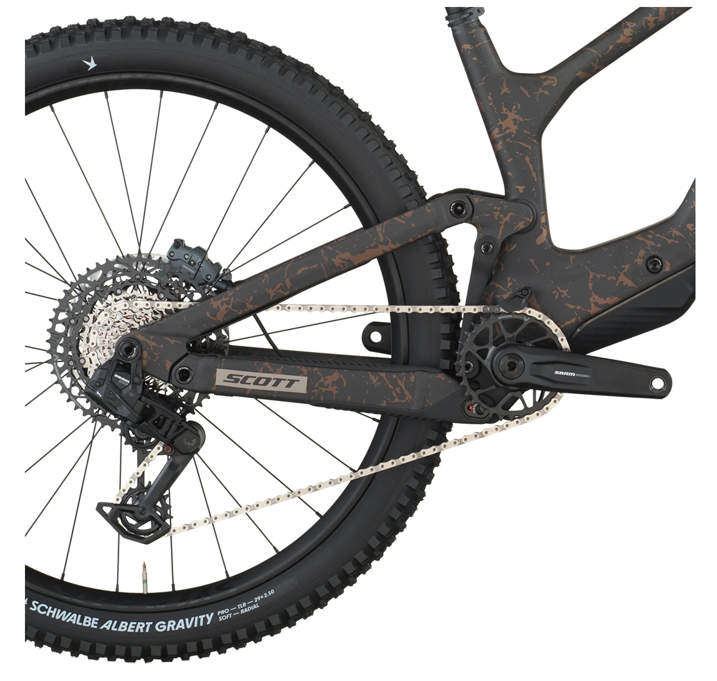 Ransom 910 Full Suspension Mountain Bike In Carbon Black Crackle Bronze - Image 6