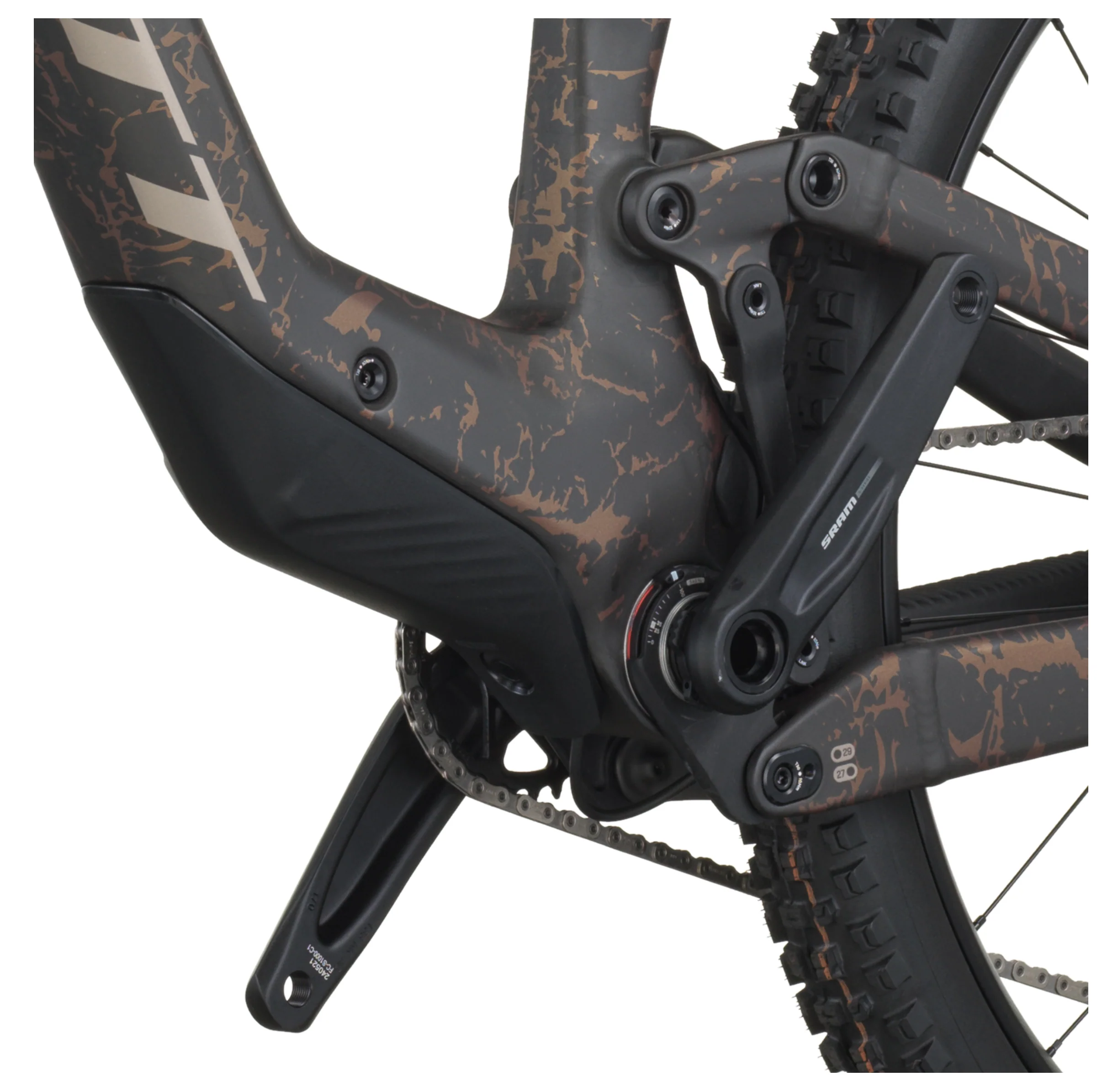 Ransom 910 Full Suspension Mountain Bike In Carbon Black Crackle Bronze - Image 7