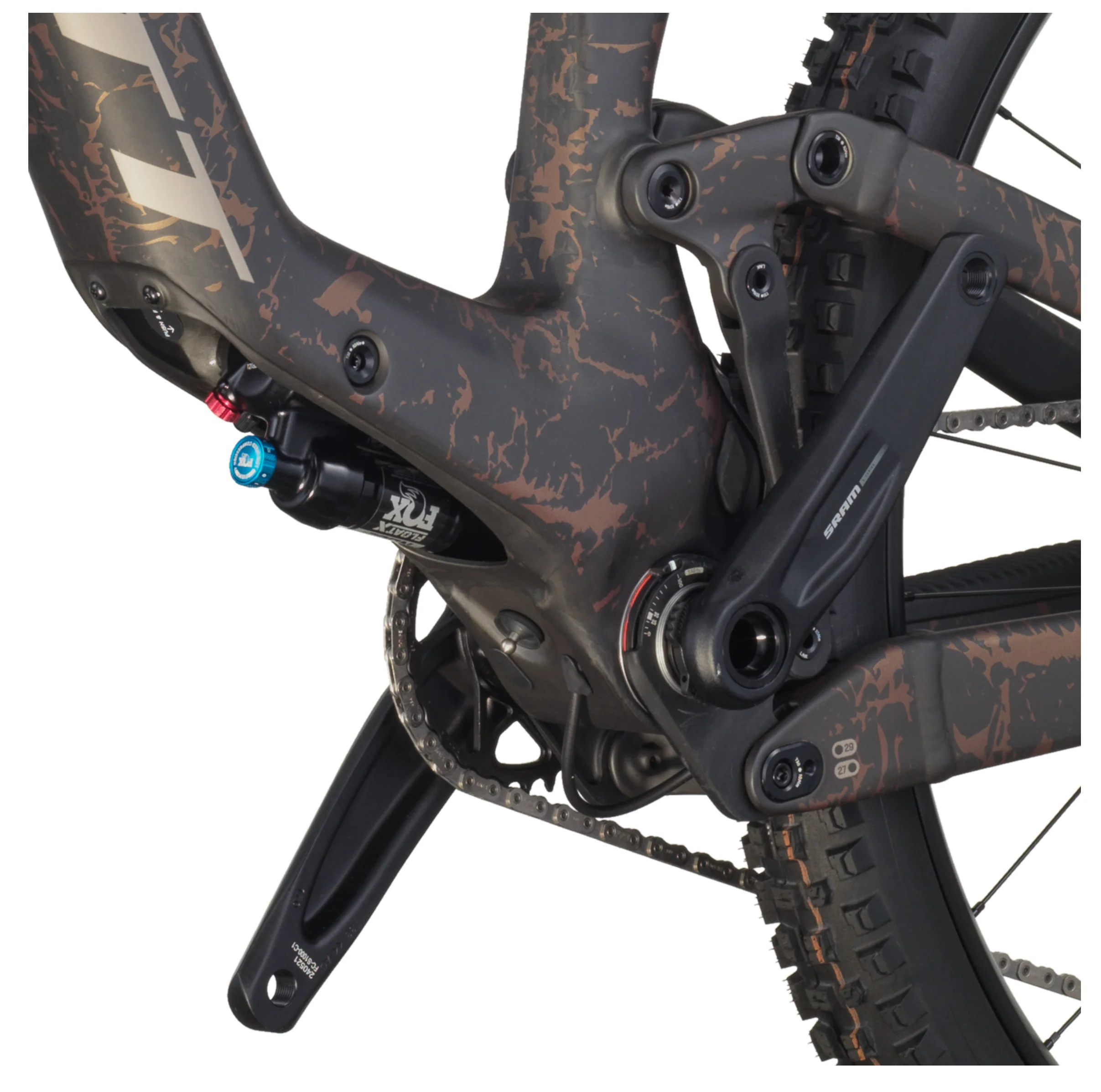 Ransom 910 Full Suspension Mountain Bike In Carbon Black Crackle Bronze - Image 8